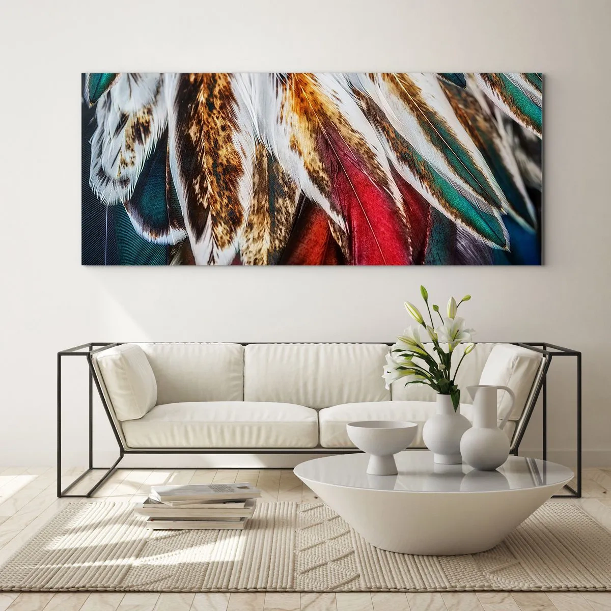 Glasbild - Bild auf glas - Geheimnisse des Fliegens - 100x40 cm