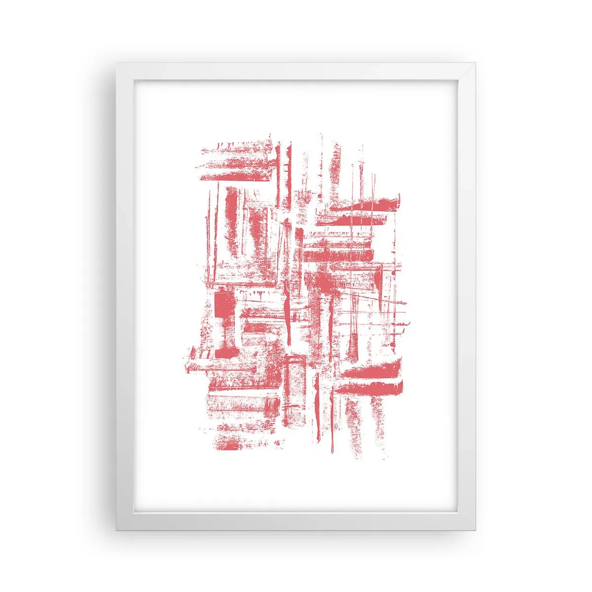 Poster in einem weißen Rahmen - Die rote Stadt - 30x40 cm