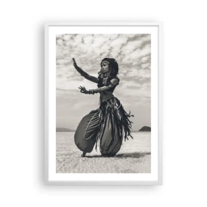 Poster in einem weißen Rahmen - Der Tanz der südlichen Inseln - 50x70 cm