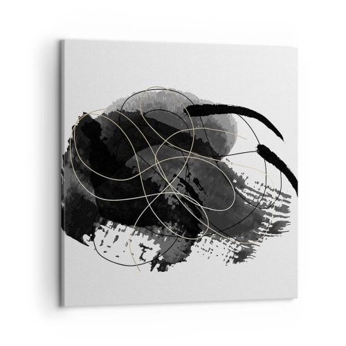 Bild auf Leinwand - Leinwandbild - Aus Schwarz entstanden - 50x50 cm