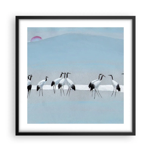 Poster in einem schwarzem Rahmen - Nach einem heißen Tag - 50x50 cm