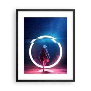 Poster in einem schwarzem Rahmen - Zwischen den Welten - 40x50 cm