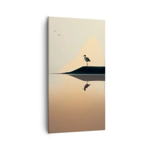 Bild auf Leinwand - Leinwandbild - Herr am See - 55x100 cm