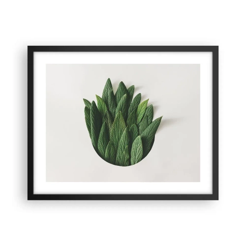 Poster in einem schwarzem Rahmen - Ungebremste Neugier - 50x40 cm