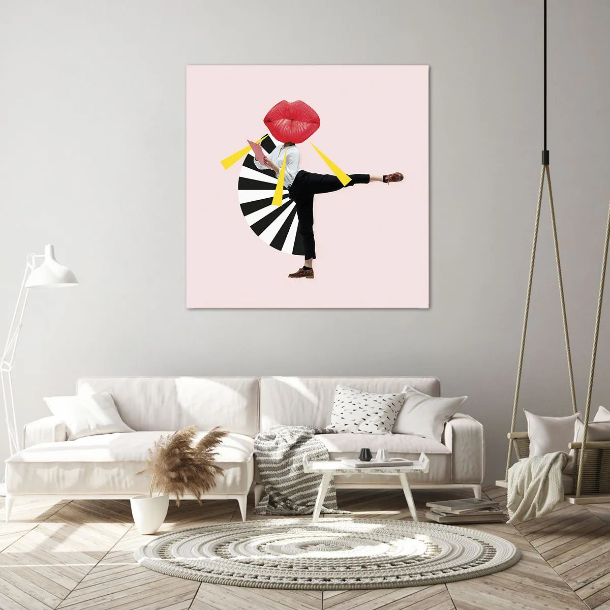 Bild auf Leinwand - Leinwandbild - Surreale Pop-Art - 70x70 cm