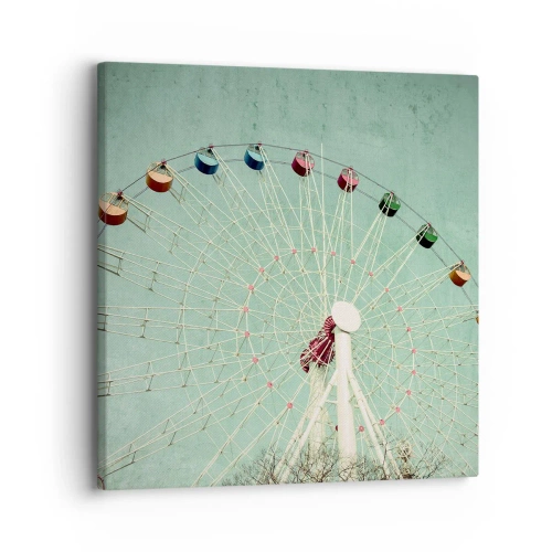 Bild auf Leinwand - Leinwandbild - Wir laden zum Spiel ein - 30x30 cm