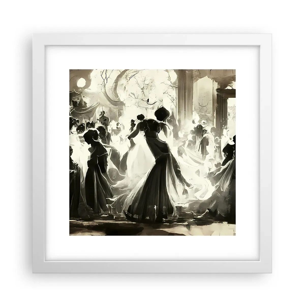Poster in einem weißen Rahmen - Die große Maskerade - 30x30 cm