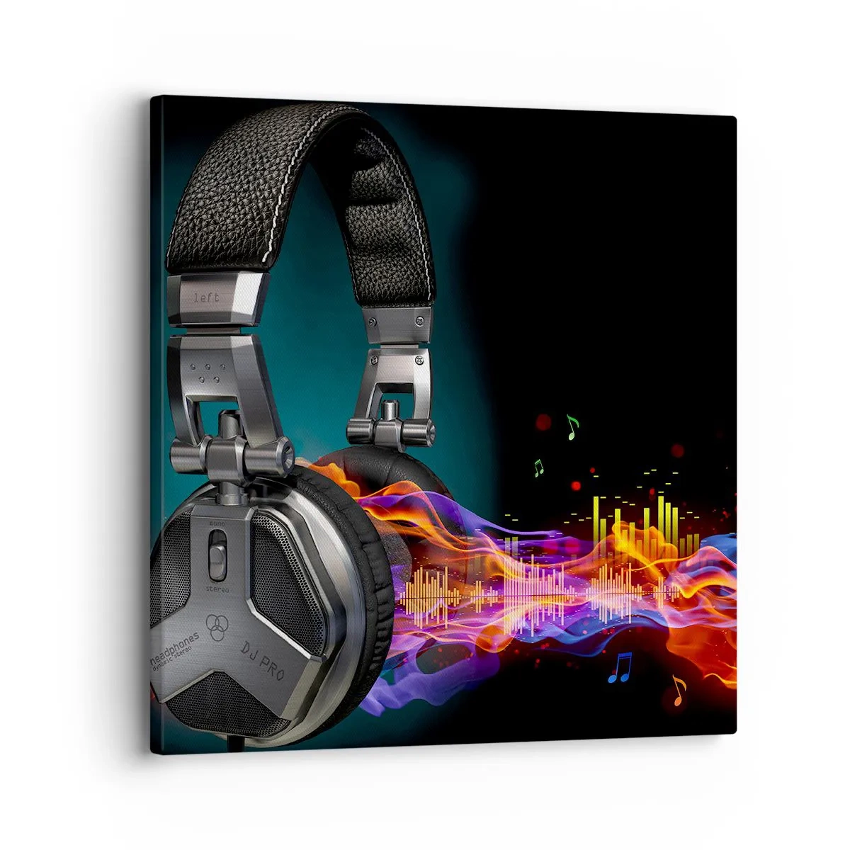 Bild auf Leinwand - Leinwandbild - Feuer der Musik - 30x30 cm