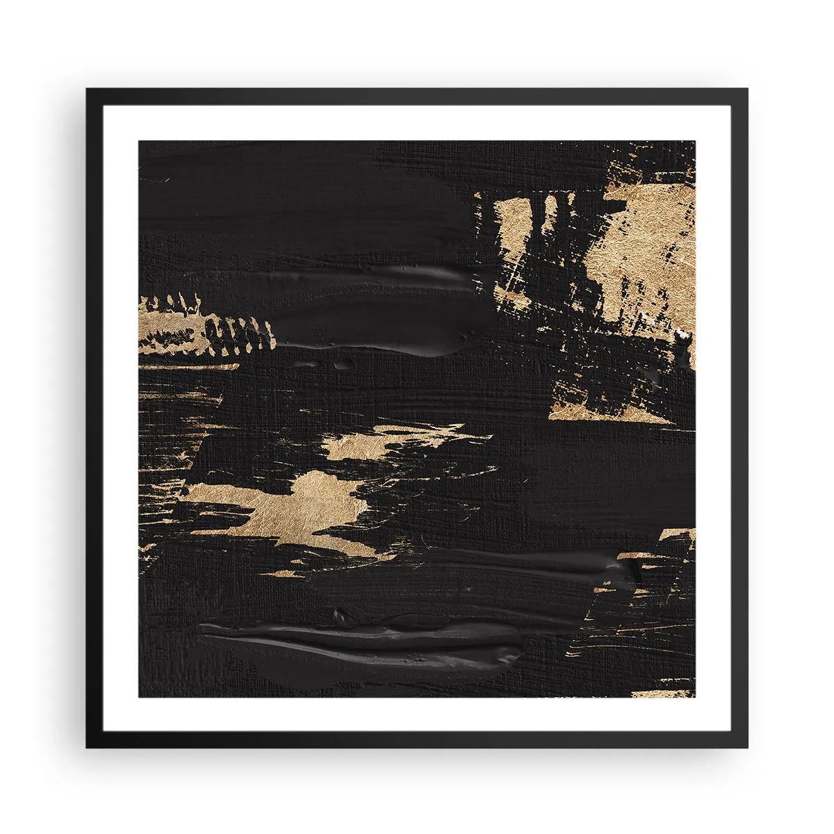 Poster in einem schwarzem Rahmen - Spur einer Berührung - 60x60 cm