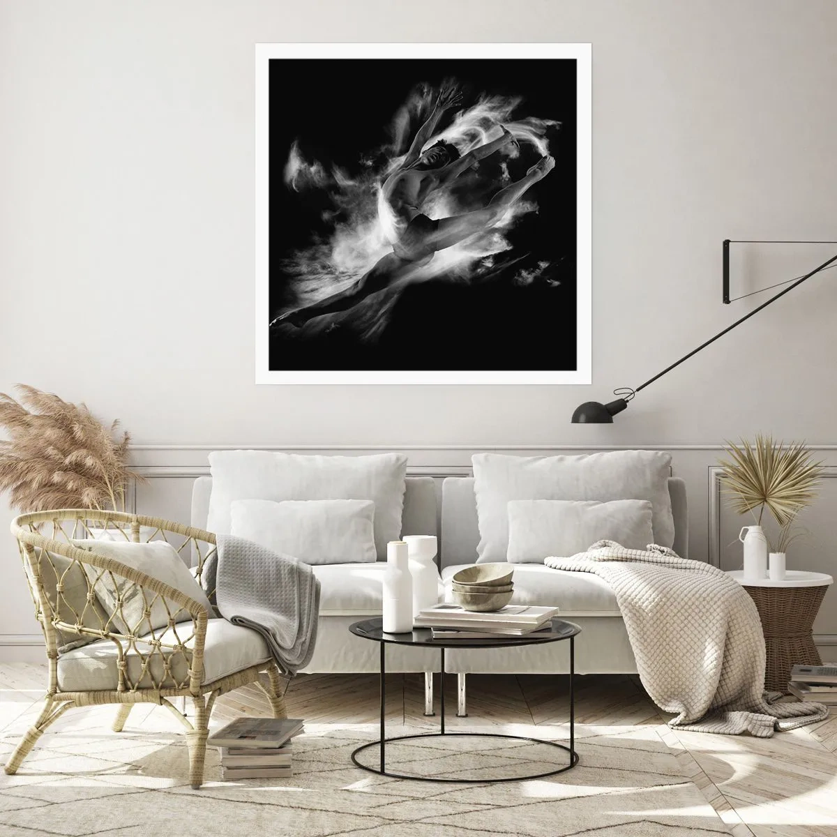 Poster - Im Flug hängen geblieben - 30x30 cm