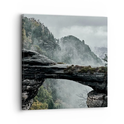 Bild auf Leinwand - Leinwandbild - Abenteuer beginnt gleich - 30x30 cm