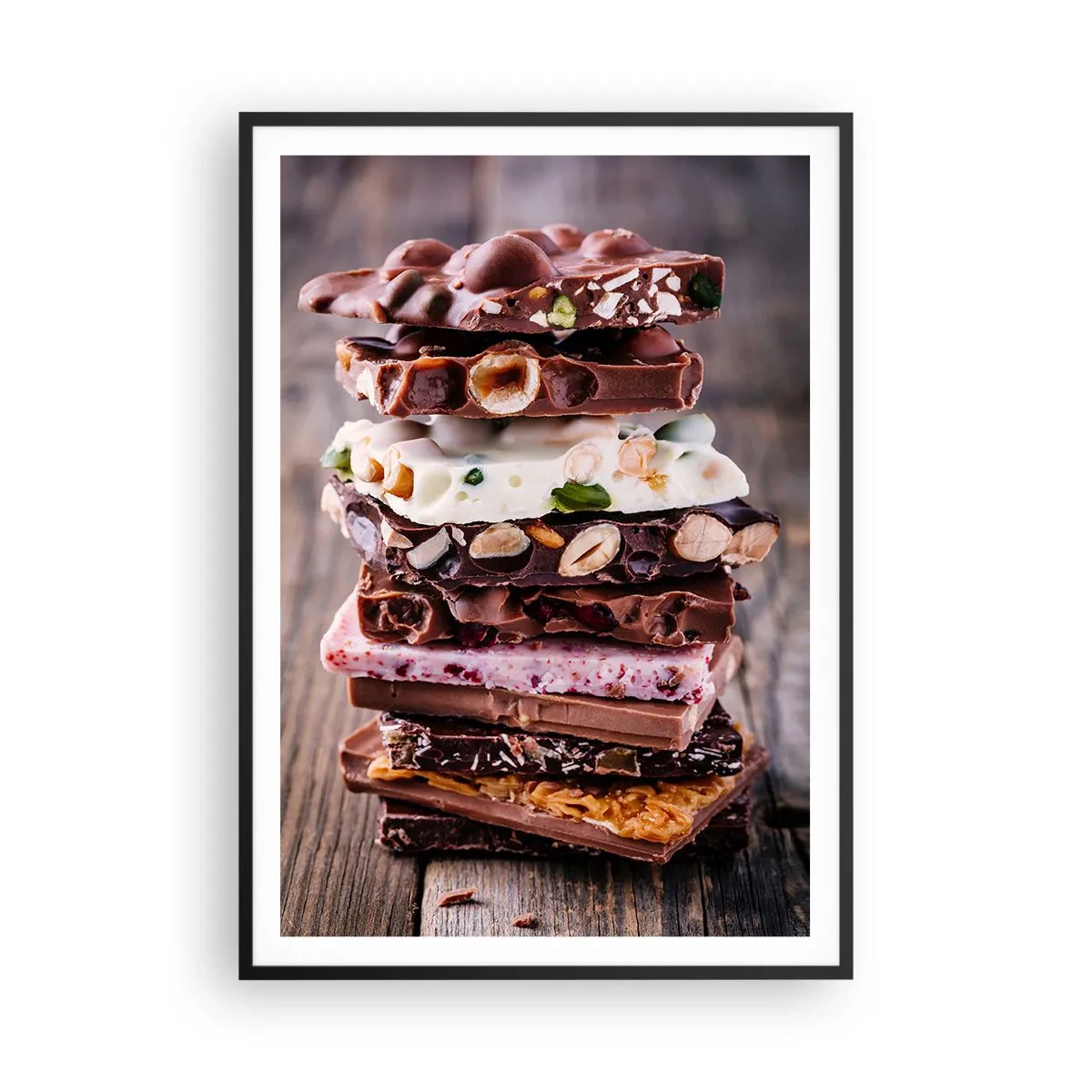 Poster in einem schwarzem Rahmen - Entzückende Aussicht - 70x100 cm