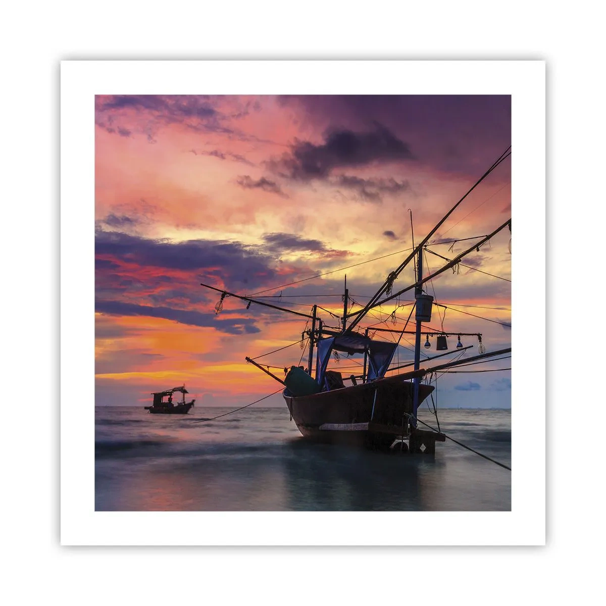 Poster - Exotischer Abend - 50x50 cm