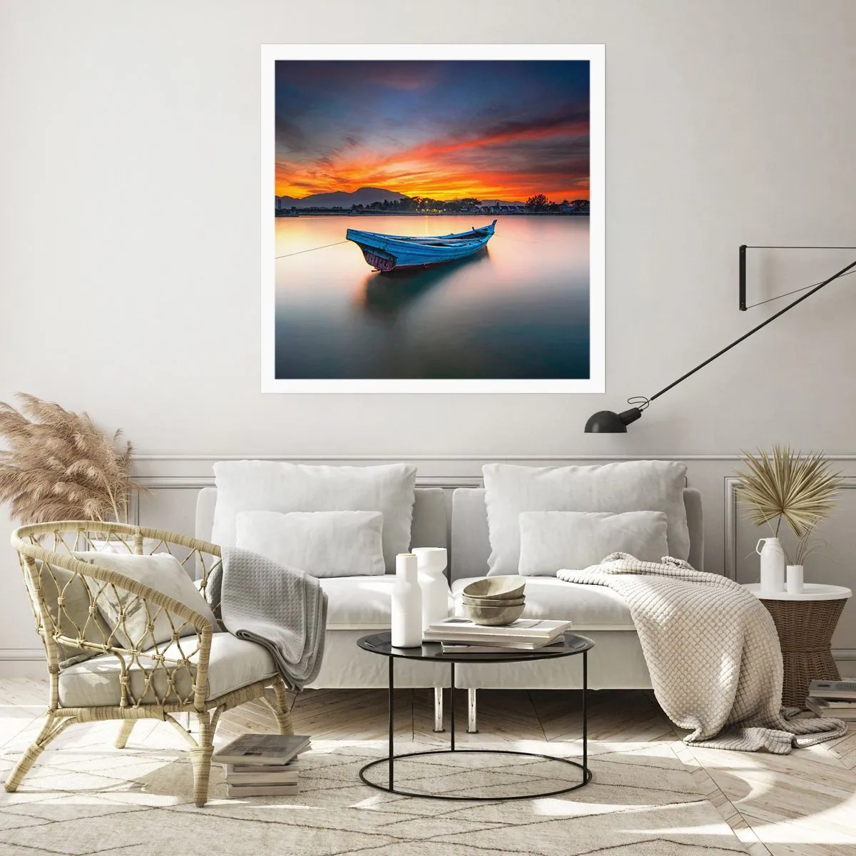 Poster - Eine gute Nacht kommt - 60x60 cm