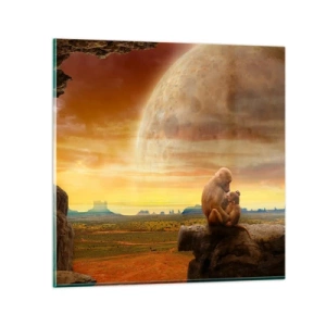 Glasbild - Bild auf glas - Die Liebe ist überall gleich - 30x30 cm