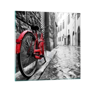 Glasbild - Bild auf glas - Wahre Schönheit wird nicht alt - 30x30 cm