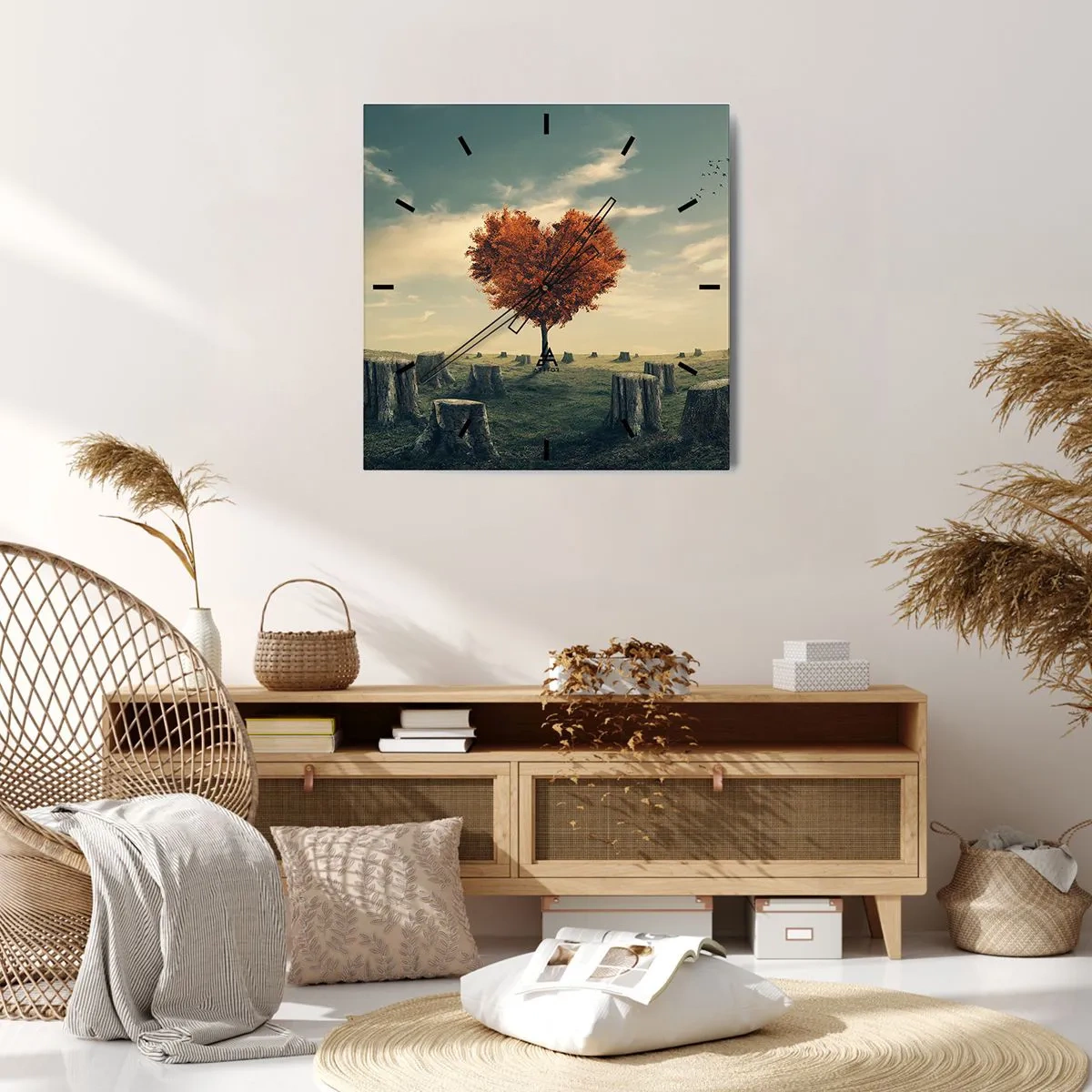 Wanduhr - Glasuhr - Es gibt noch Hoffnung - 30x30 cm