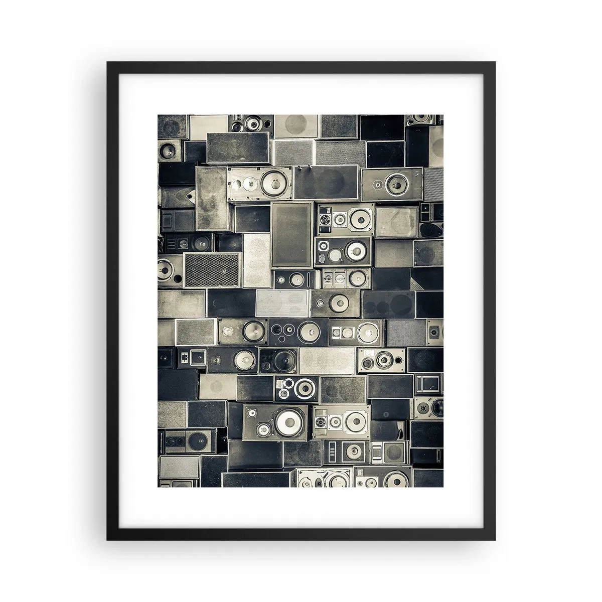 Poster in einem schwarzem Rahmen - Und es ist alles in Ordnung - 40x50 cm