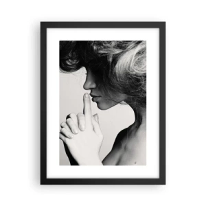 Poster in einem schwarzem Rahmen - Auf sich selbst hören - 30x40 cm