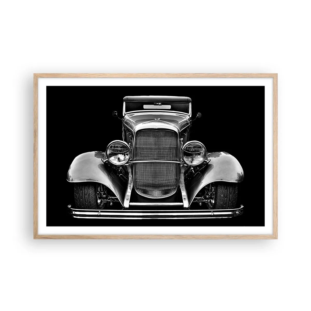 Poster in einem Rahmen aus heller Eiche - Wahrer Gentleman - 91x61 cm