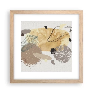 Poster in einem Rahmen aus heller Eiche - Angewandte Plumkologie - 30x30 cm