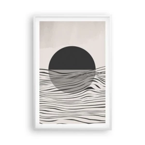 Poster in einem weißen Rahmen - Halbe Komposition - 61x91 cm