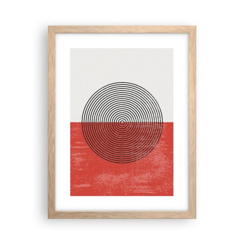 Poster in einem Rahmen aus heller Eiche - Auf den Punkt gebracht - 30x40 cm
