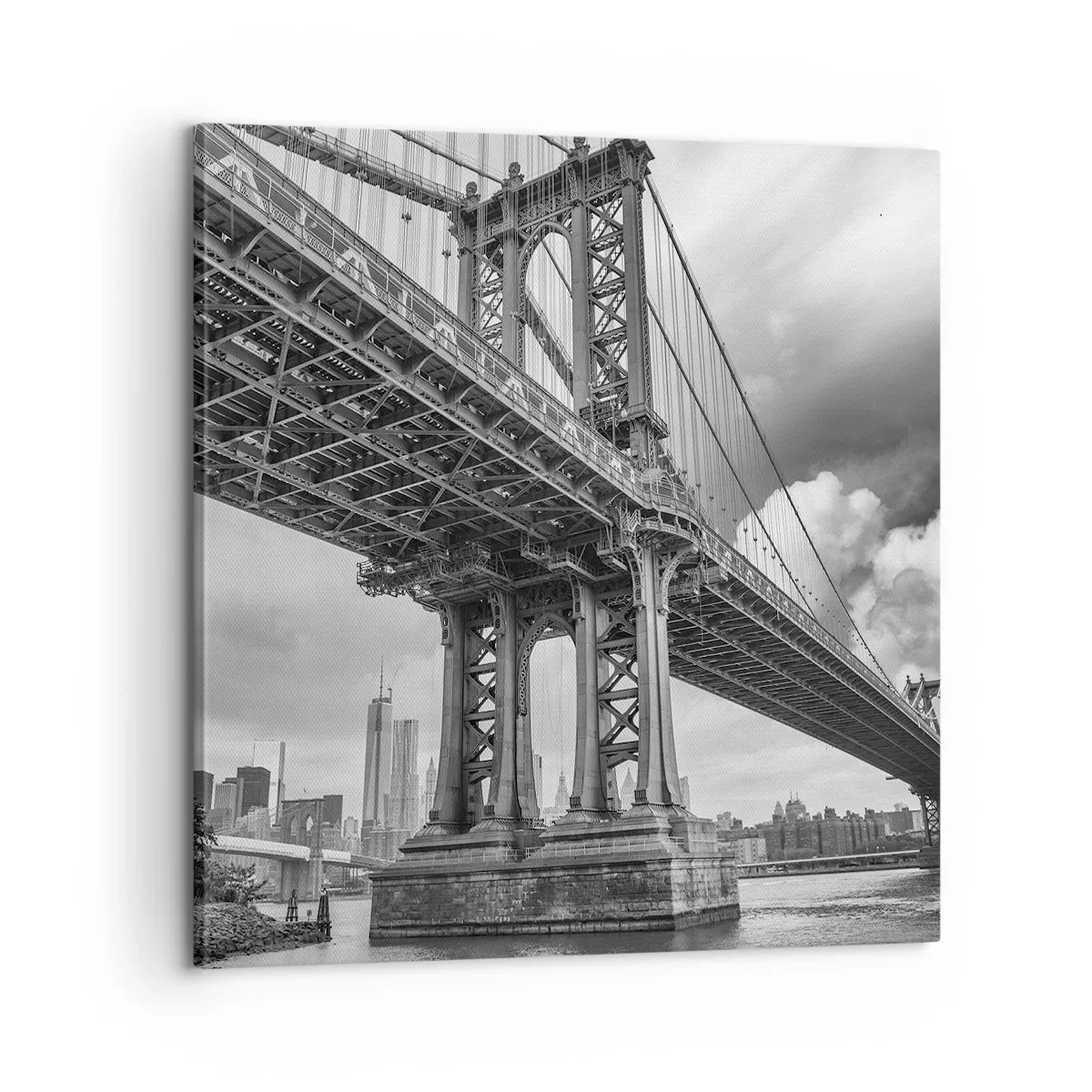 Bild auf Leinwand - Leinwandbild - Ins Herz der Stadt - 60x60 cm