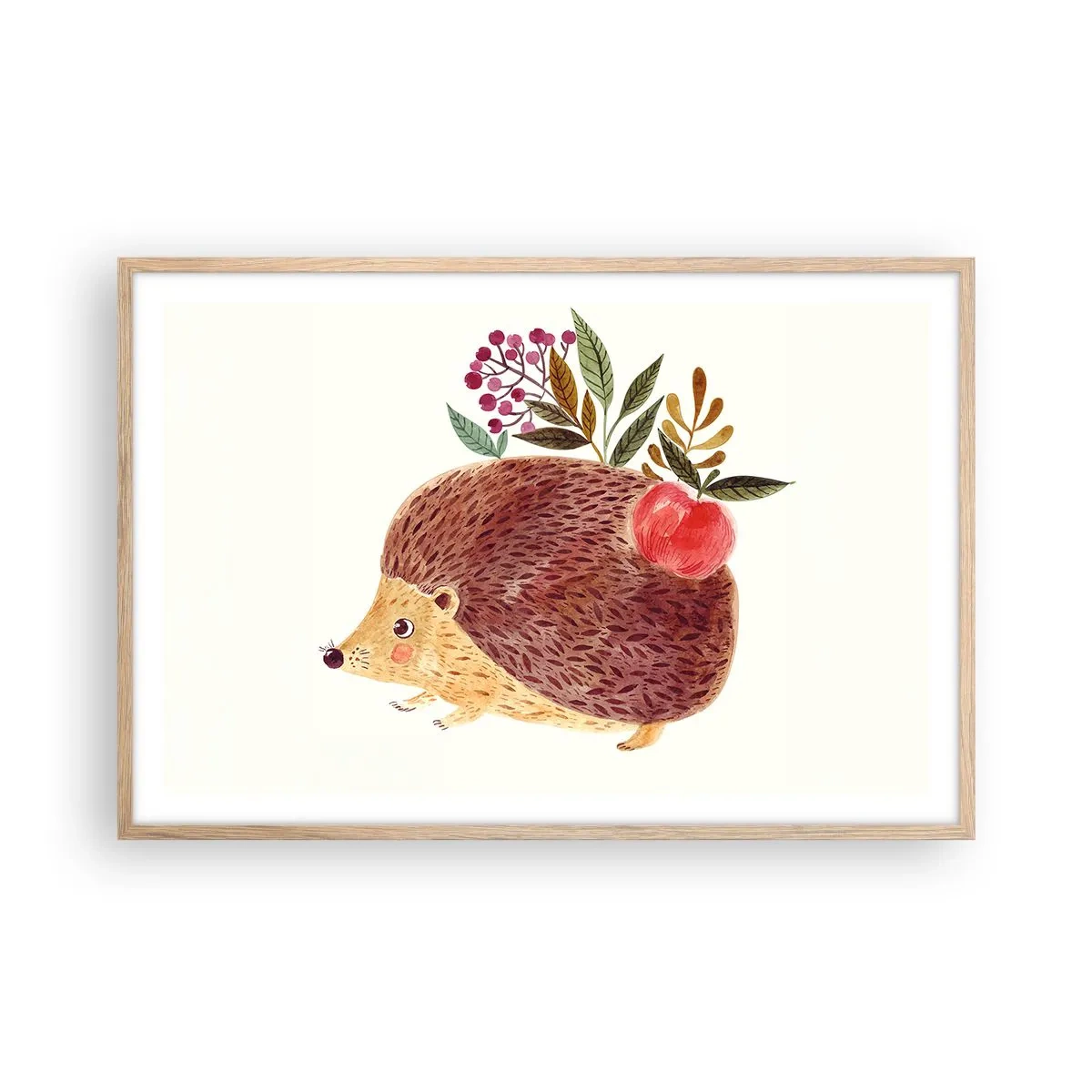 Poster in einem Rahmen aus heller Eiche - Und dann magst du mich schon - 91x61 cm