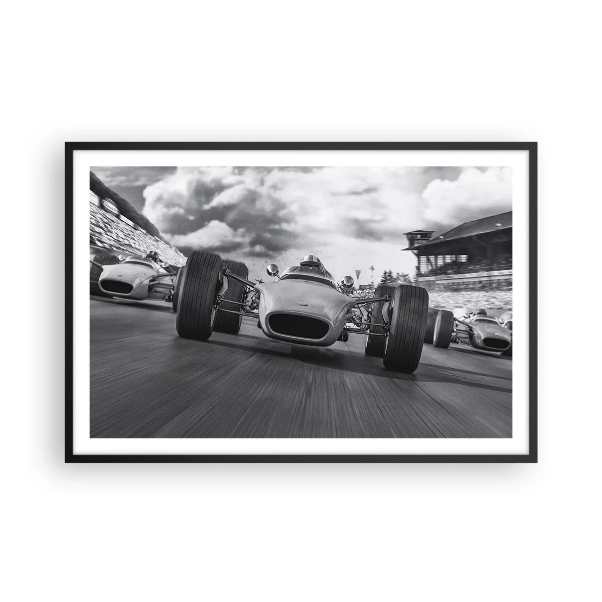 Poster in einem schwarzem Rahmen - Power ist da! - 91x61 cm