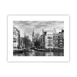 Poster - Amsterdamer Atmosphäre - 40x30 cm