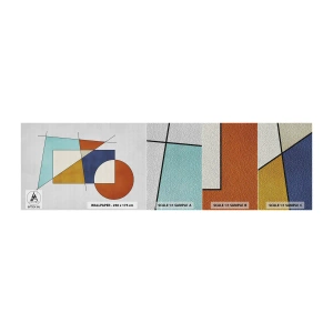 Fototapeten Muster Premium Sand - Abstraktion: modernistisches Spiel - Geometrisch, Modern, Minimalismus - 100x30 cm