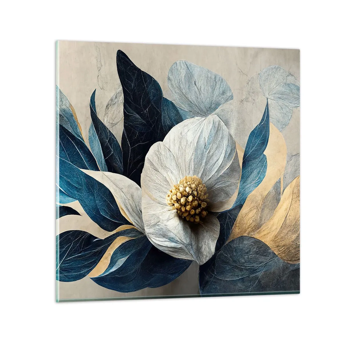 Glasbild - Bild auf glas - Er hat ein Herz aus Gold - 40x40 cm