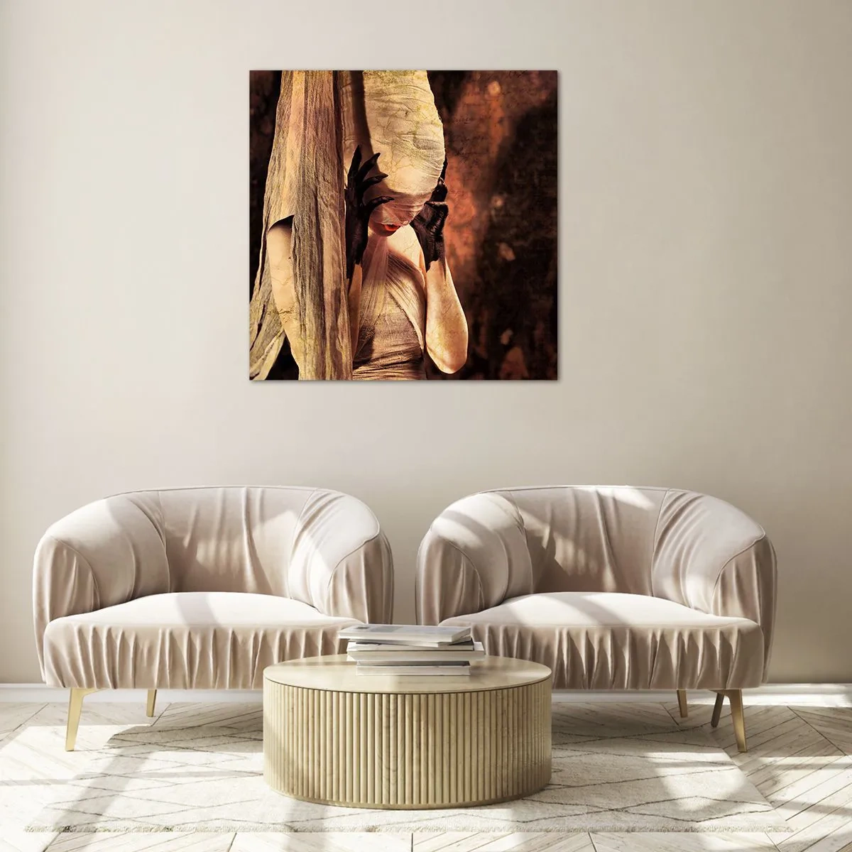 Glasbild - Bild auf glas - Zwischen Gut und Böse - 60x60 cm