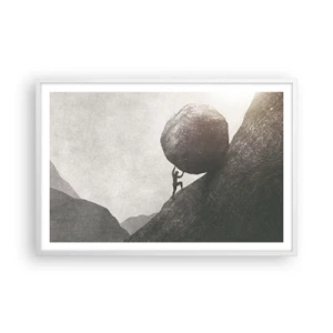 Poster in einem weißen Rahmen - Ich glaube wider alle Hoffnung - 91x61 cm