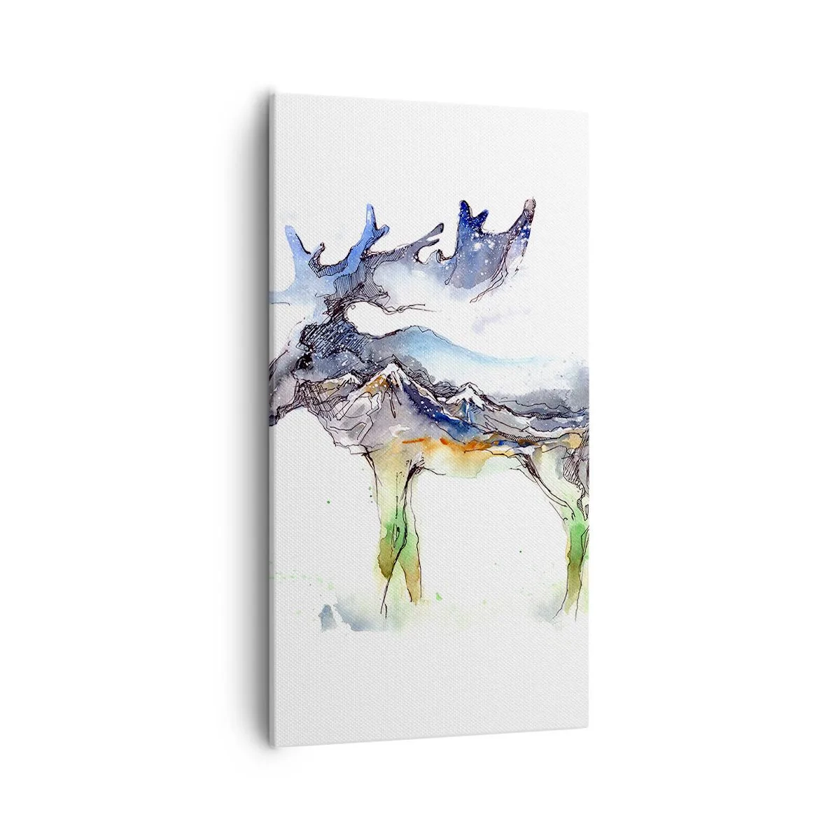 Bild auf Leinwand - Leinwandbild - Der Held eines Wintermärchens - 55x100 cm