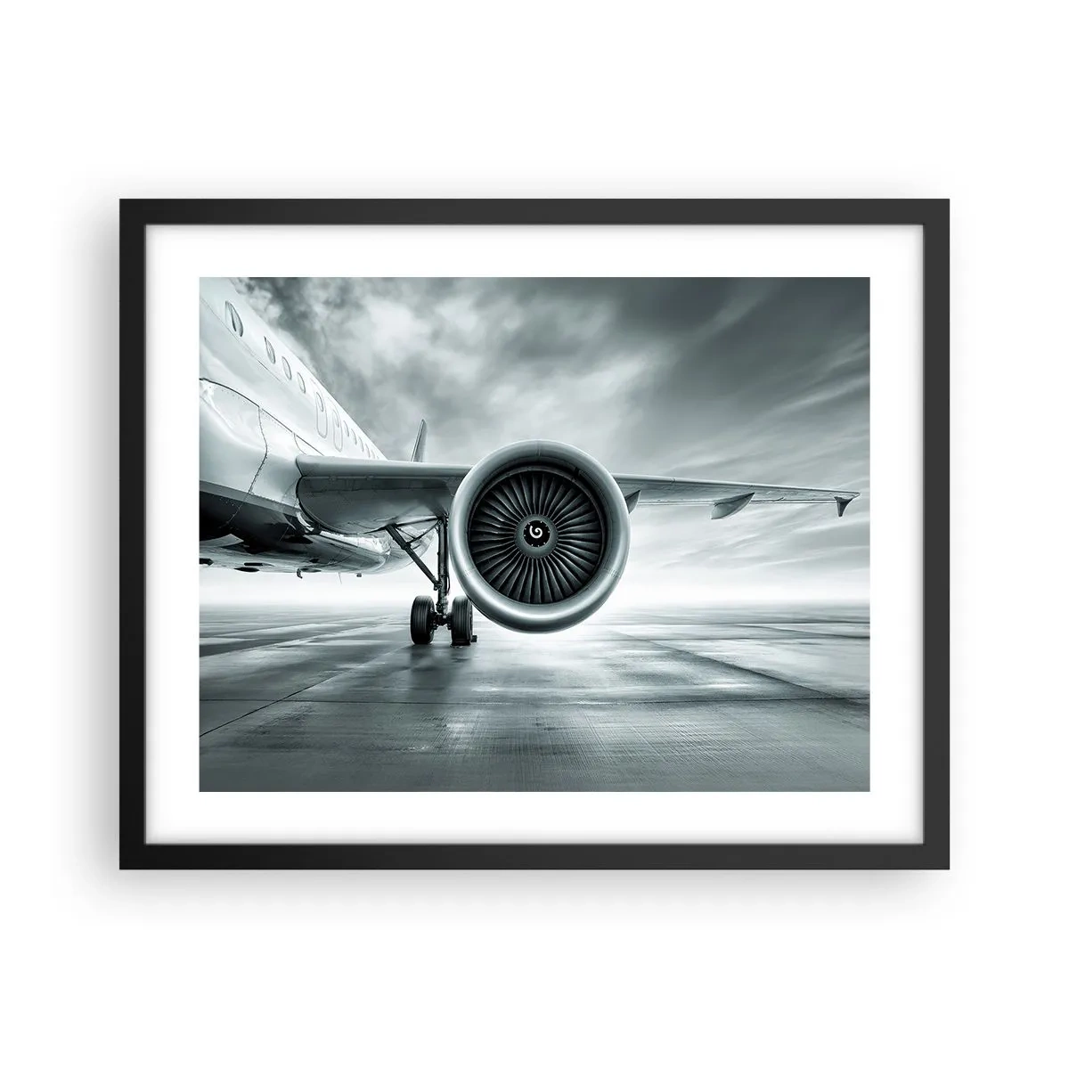 Poster in einem schwarzem Rahmen - Die Macht ist da! - 50x40 cm