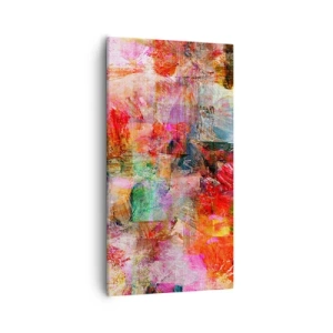 Bild auf Leinwand - Leinwandbild - Eine Reise durch die Rosen - 55x100 cm