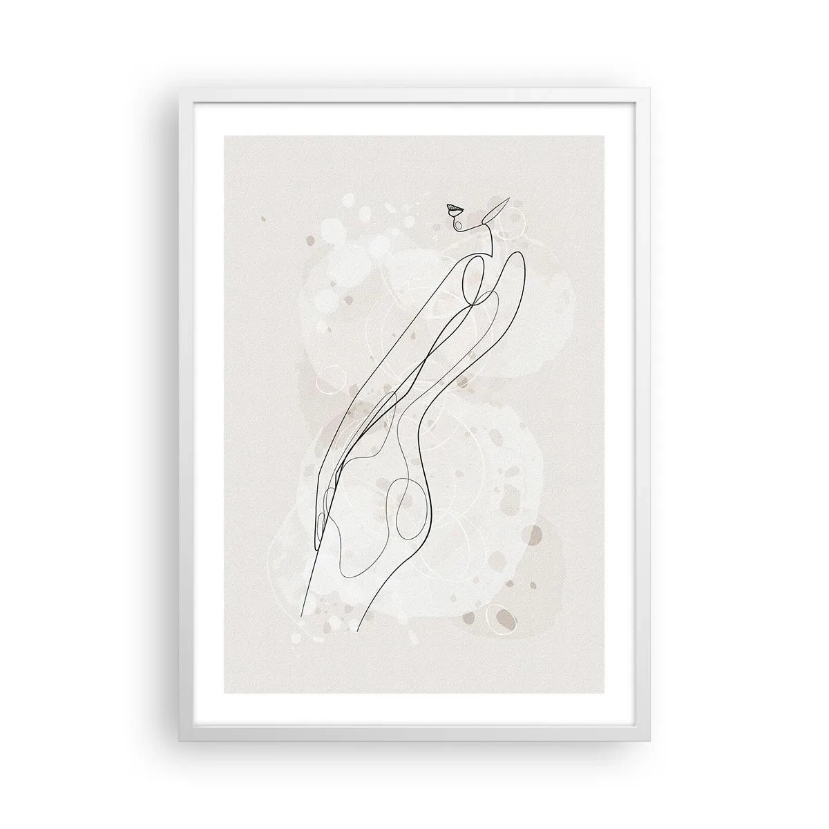 Poster in einem weißen Rahmen - Der Blick schweift - 50x70 cm