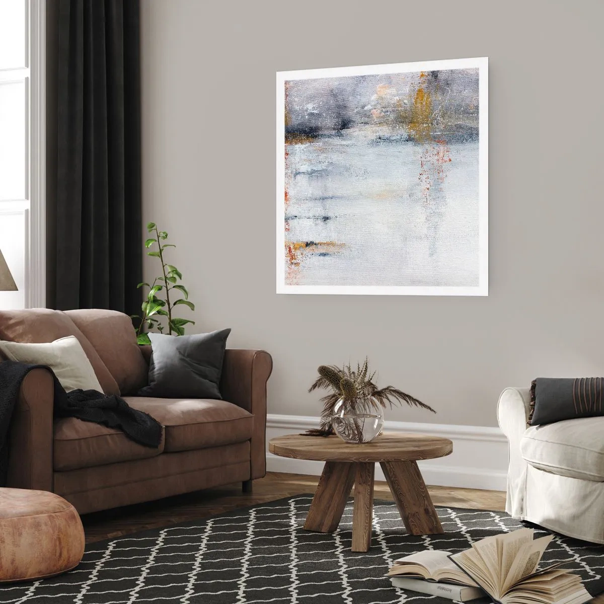 Poster - Hinter dem Luftvorhang - 60x60 cm