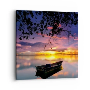 Bild auf Leinwand - Leinwandbild - Du scheinst mitten am Himmel zu hängen... - 40x40 cm