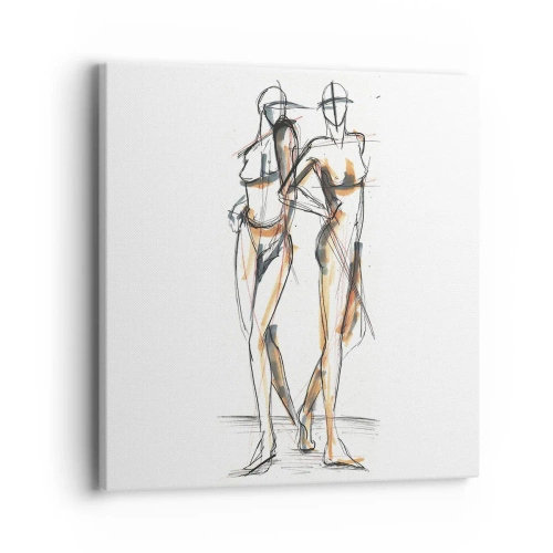 Bild auf Leinwand - Leinwandbild - Studie der Gnade - 40x40 cm