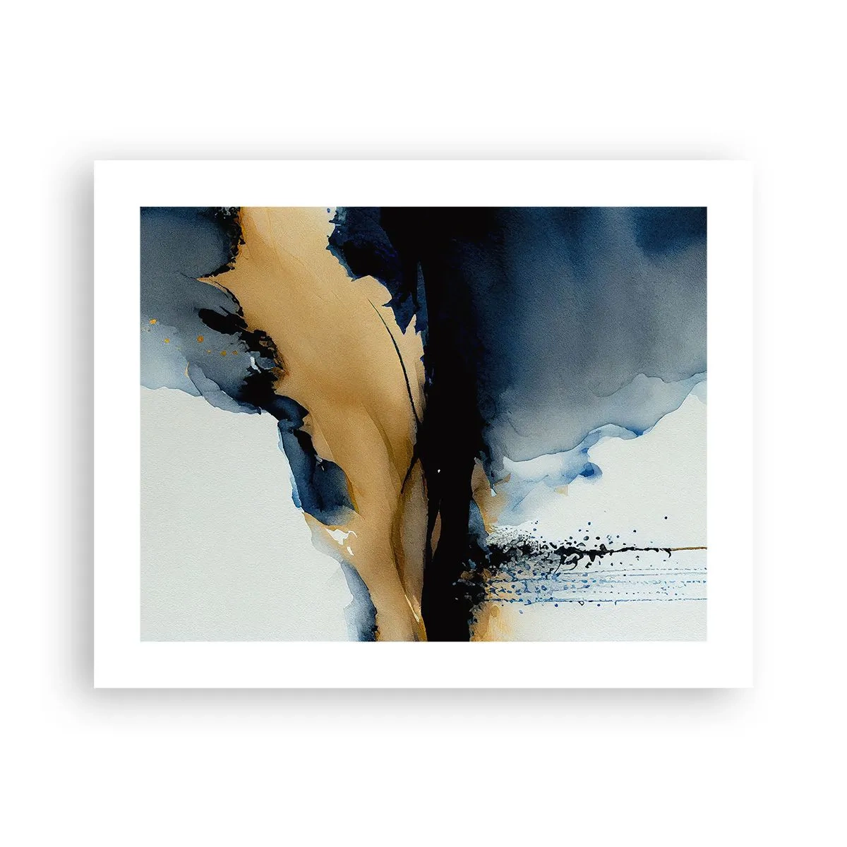 Poster - Hinter dem Vorhang - 50x40 cm