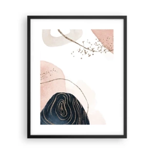 Poster in einem schwarzem Rahmen - Alles fließt - 40x50 cm