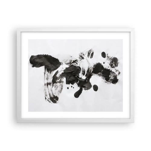 Poster in einem weißen Rahmen - Obwohl das Wahnsinn ist, steckt darin eine Methode? - 50x40 cm