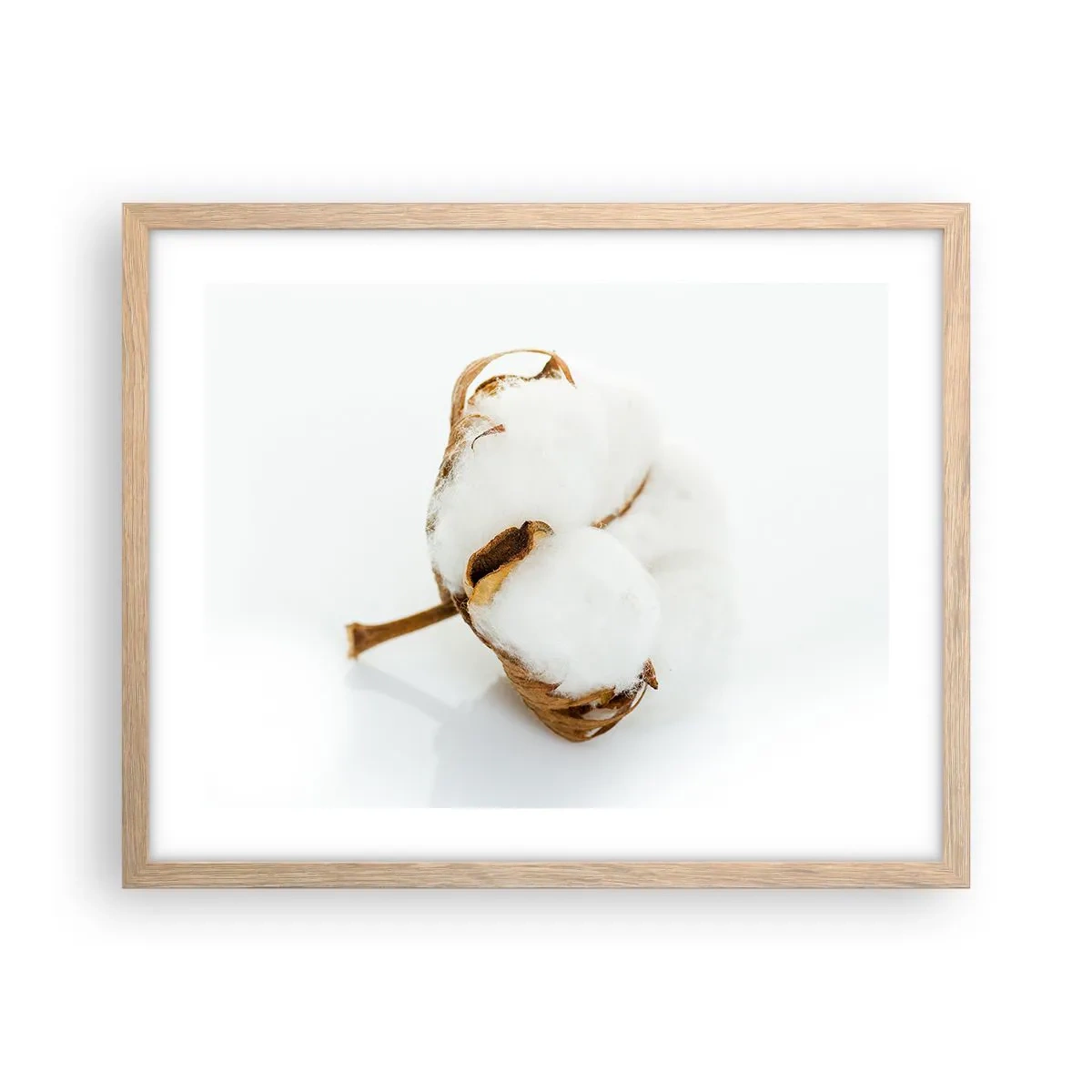 Poster in einem Rahmen aus heller Eiche - Von Natur aus weich - 50x40 cm