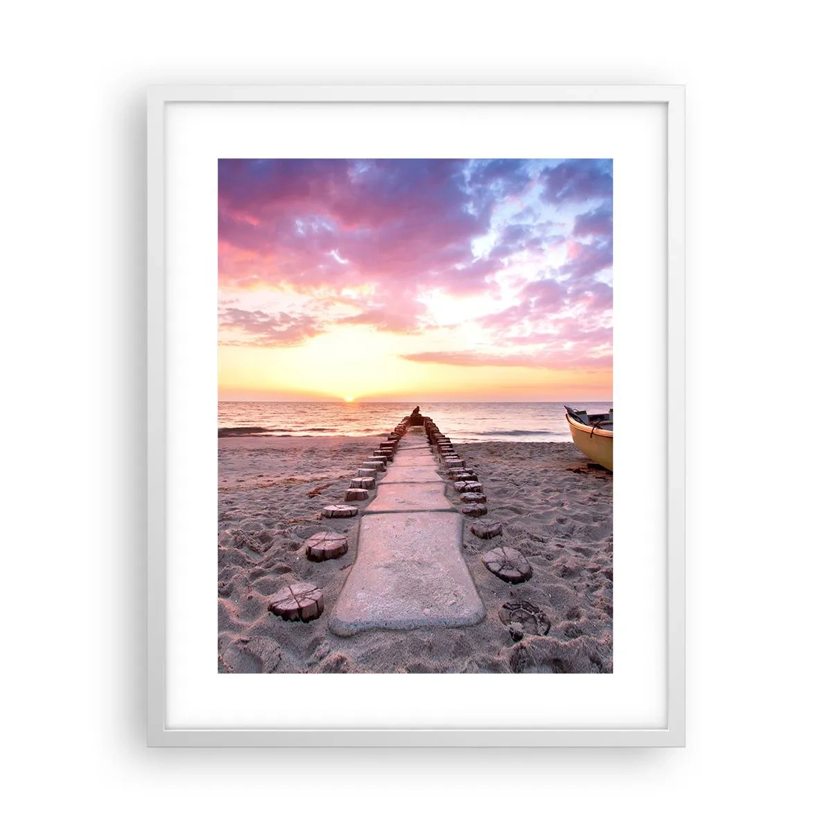 Poster in einem weißen Rahmen - Ein Moment tiefer Erfahrung - 40x50 cm