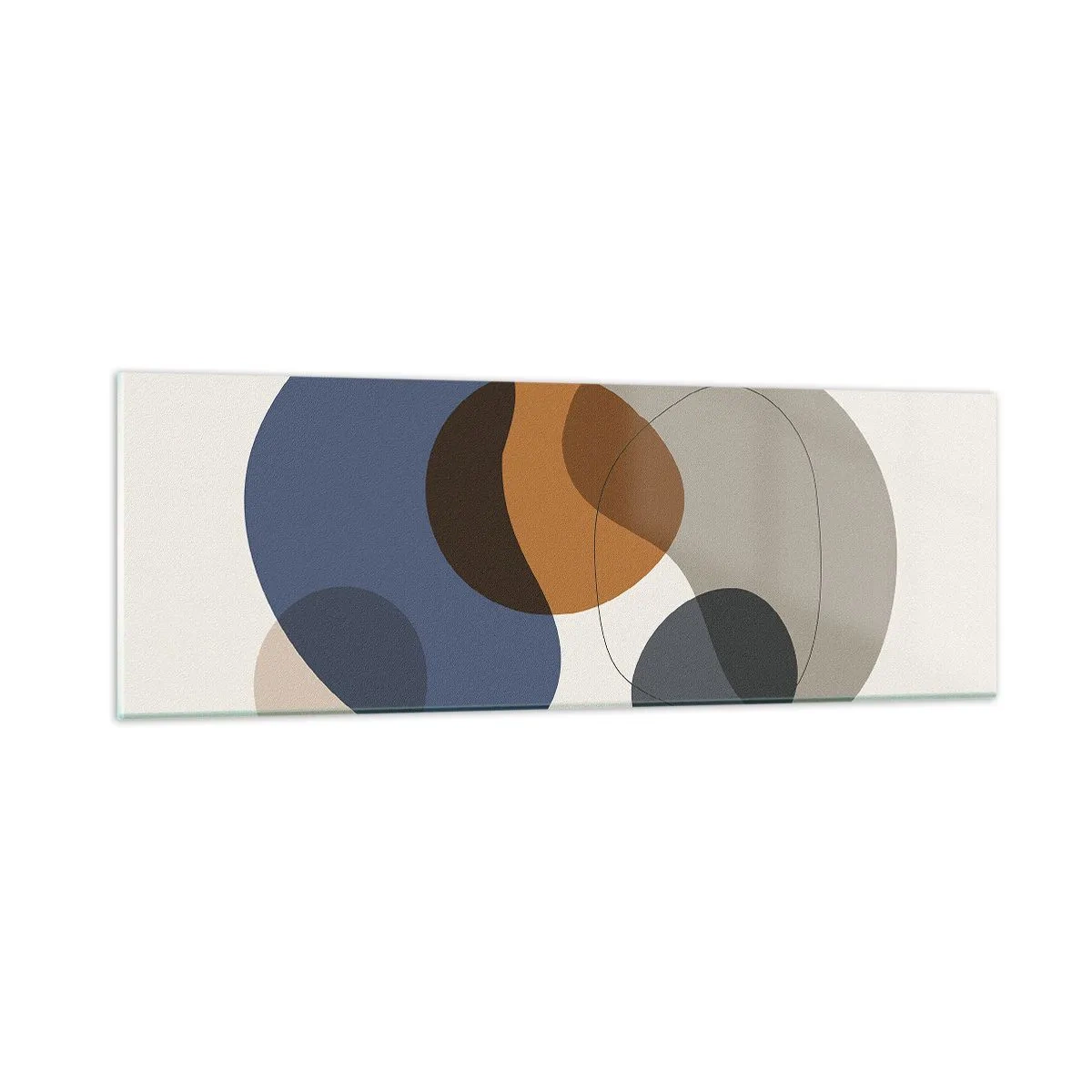 Glasbild - Bild auf glas - Farbtropfen - 90x30 cm