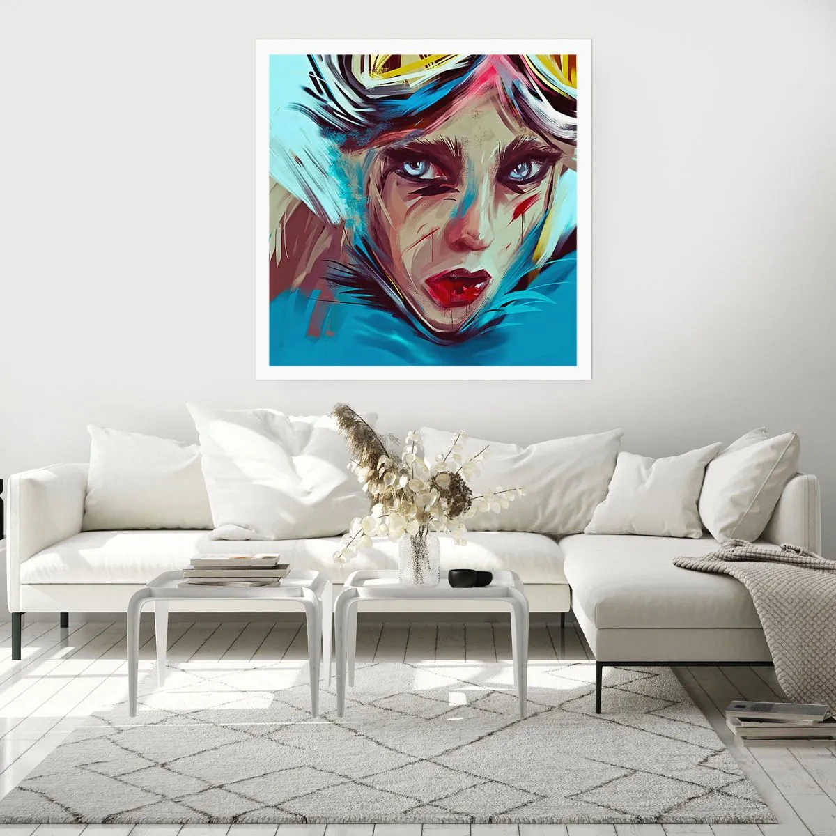 Poster - Strassenkämpferin - 40x40 cm