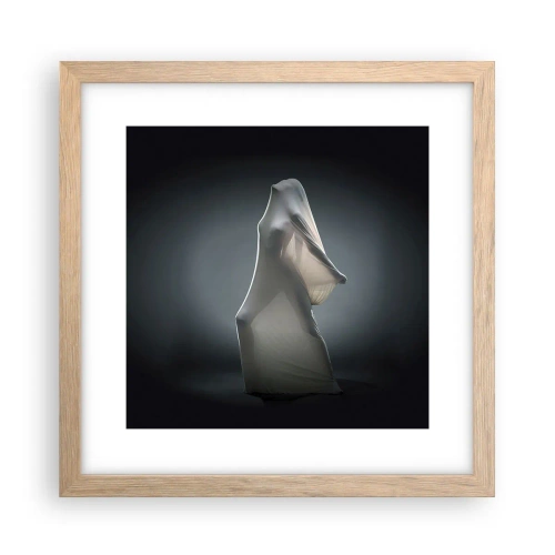 Poster in einem Rahmen aus heller Eiche - Versteckte Wünsche - 30x30 cm